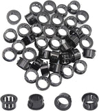 5/8" Black Snap-in Knockout Insulating Bushing Grommets, Plastic Cable Hole by EASYEAH