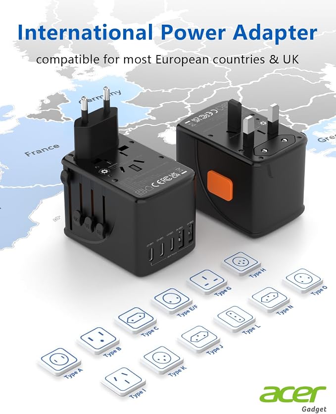 Acer 70W GaN Universal Travel Plug Adapter - Image 2