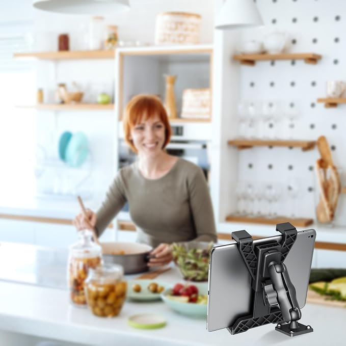 PLDHPRO Tablet Holder for Truck Heavy Duty Drill Base iPad Car Mount Stand for - Image 7