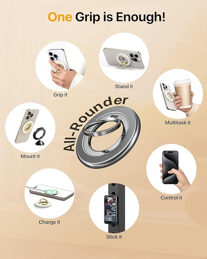 andobil 2025 Upgraded Double-sided Magnetic Phone Grip - Image 6