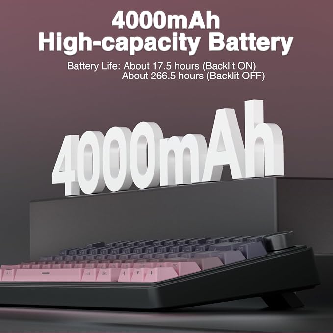 AULA F75 Pro Wireless Mechanical Keyboard, 75% Hot Swappable Custom Keyboard - Image 8