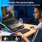 G-STORY Gaming Laptop Cooling Pad, RGB Lights Laptop Cooler - Image 7