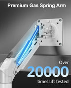 Single Monitor Arm Fits up to 32 Inch Computer Screens, Holds 4.4-22lbs - Image 9