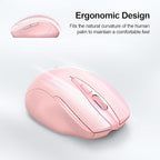 TECKNET Wireless Mouse Rechargeable 4800 DPI Silent USB A & Bluetooth Mouse 6 - Image 8