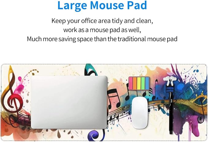 Gaming Mouse Pad, Large Non-Slip Rubber Base Mousepad, Keyboard Mouse Mat - Image 8
