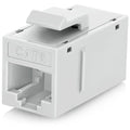 Everest Cat6 RJ45 Keystone Coupler in White by EverestMediaSolutions