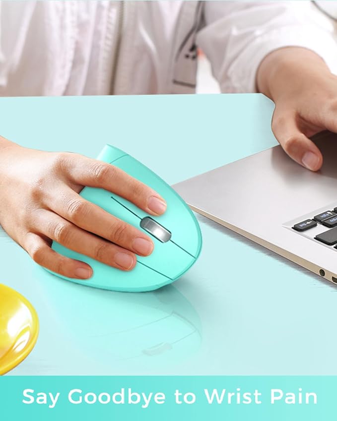 Lekvey Ergonomic Mouse, Vertical Wireless Mouse Rechargeable 2.4 GHz Optical - Image 9