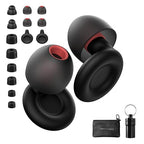 Ear Plugs for Sleeping Noise Reduction Reuseable, High Fidelity– 7 Pair Eartips by FUNSOUND