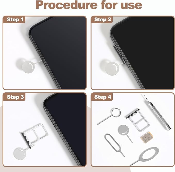 13 Pcs Sim Card Removal Tool Sim Card Tool Sim Ejector Tool iPhone Sim Card - Image 4