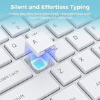 Lovaky Wireless Keyboard, 2.4G Ergonomic Wireless Computer Keyboard, Enlarged - Image 6