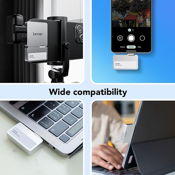 Lexar 1TB Professional Go Portable SSD w/Hub, Supports Apple 4K 60fps ProRes - Image 8