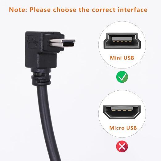 90 Degree Mini USB to USB A OTG Adapter Cable 5.5in Down Angle Mini USB 5-Pin - Image 4