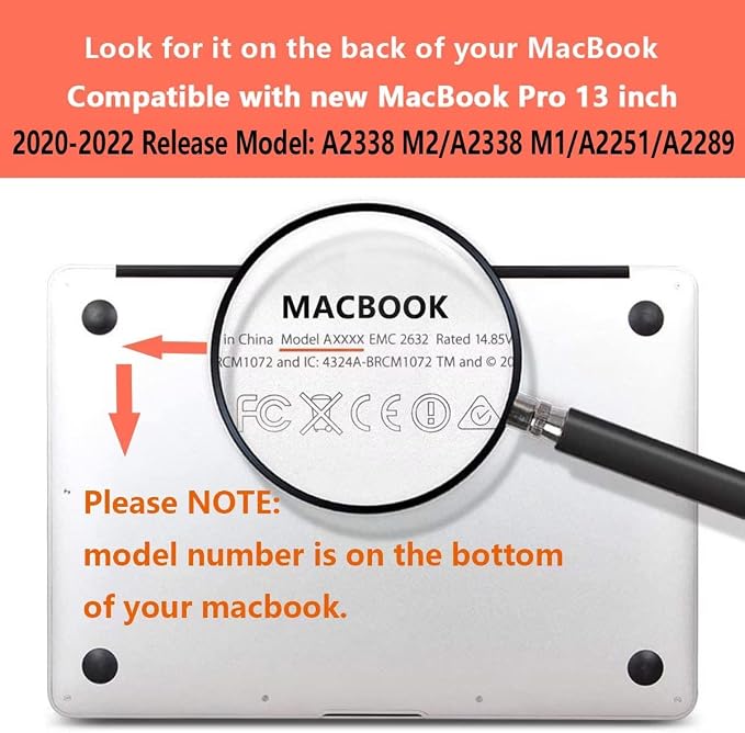 CISSOOK Wave Case for MacBook Pro 13 inch Case 2025-2020 Release, Ocean Hard - Image 2