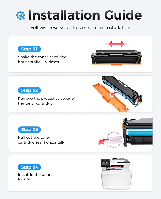 414X Toner Cartridge Set 4-Pack Replacement - Image 4