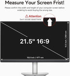 bersem 2 Pack 21.5 Inch Monitor Computer Privacy Screen Filter - Image 6