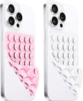 2 Pack Silicone Suction Cup Phone Case Mount Double Sided, Hands-Free Strong by LvShuLiangPin