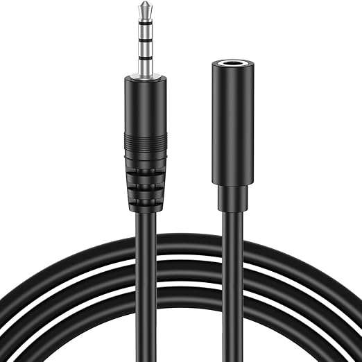 Amzpas Headphone Extension Cable, 4 Pole TRRS 3.5mm Extension Audio Cord Male by Amzpas