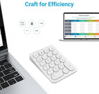 iClever Number Pad, KP08 Bluetooth Number Pad, Ultra Slim and Lightweight - Image 9