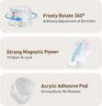 AGPTEK 8 Pack Magnetic Cable Clips, Upgraded 360° Rotatable Cord Holder Clips - Image 3