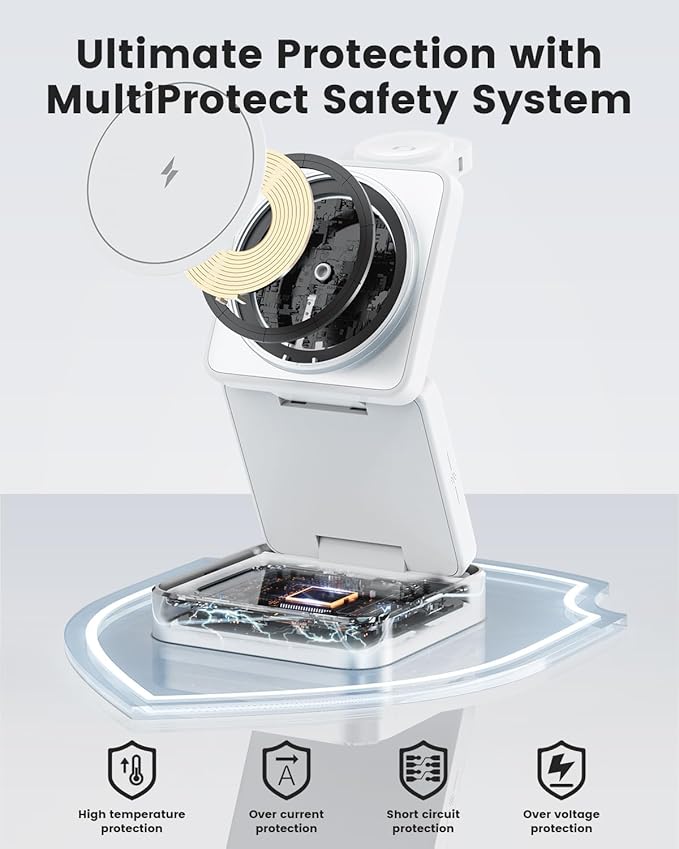 3-in-1 Wireless Charger for iPhone, 15W Fast Wireless Charging Station - Image 5