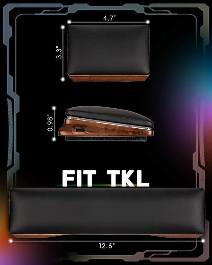 ASFSKY Keyboard and Mouse Wrist Rest Set - Image 2