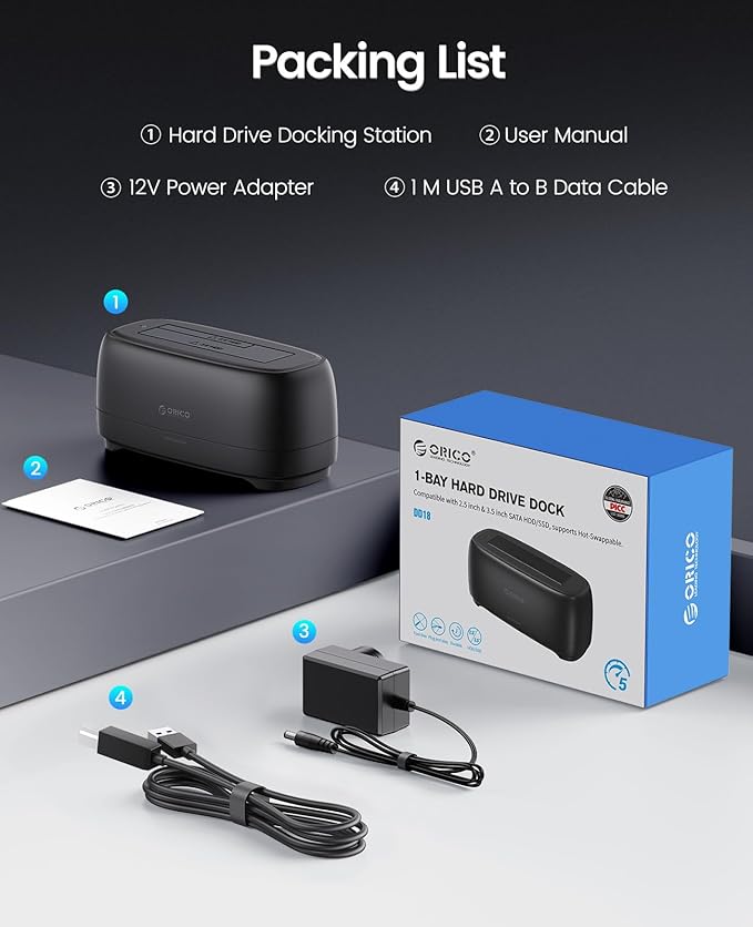 ORICO External Hard Drive Docking Station - Image 8