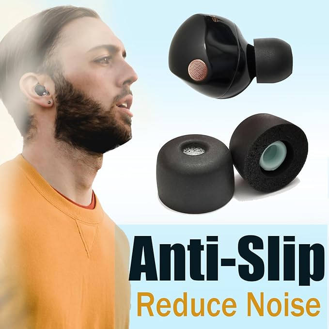 Memory Foam Ear Tips for Sony WF-1000XM5 Filter Screen Earbuds Tips for - Image 5