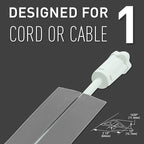 C2G Wiremold Floor Cord Management Kit, Cord Protector, Wire Organizer and Hider - Image 4