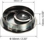 uxcell Cable Hole Cover, 2Inch/50mm Zinc Alloy Desk Wire Cord Cable Grommets - Image 2