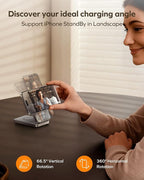 MOMAX 3-in-1 iPhone 16 Charging Station, MagSafe-Compatible Wireless Charger - Image 5