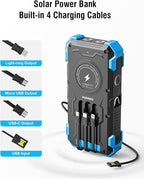 Solar Charger Power Bank, 42800mAh Wireless Portable Charger - Image 3
