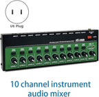 MX1002 10 Channels Stereo Headphone Amplifier Mini Portable Ultra Low Noise - Image 7