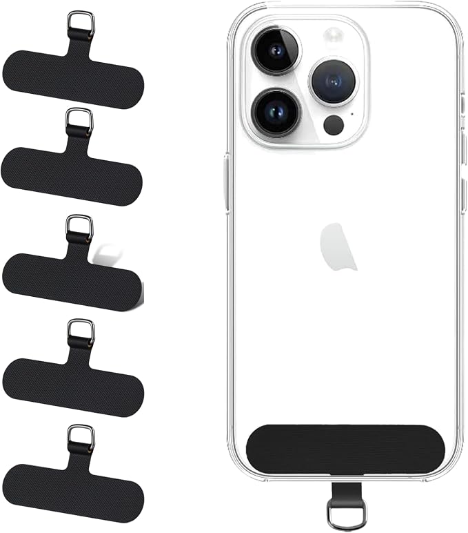 5 Pack Cell Phone Lanyard Patchs, Phone Tether Tab by Rockbamb