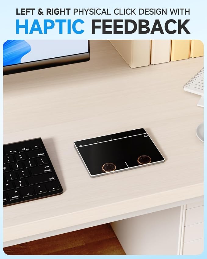 Wireless Bluetooth Trackpad for Windows 10/11, 3-in-1 Connectivity Modes - Image 3