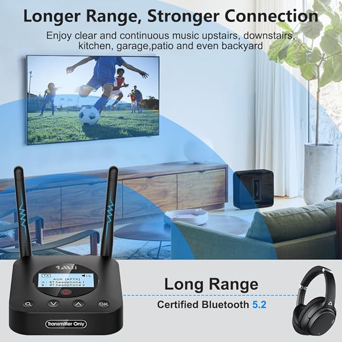 1Mii B06TX+ Long Range Bluetooth 5.2 Transmitter - Image 5
