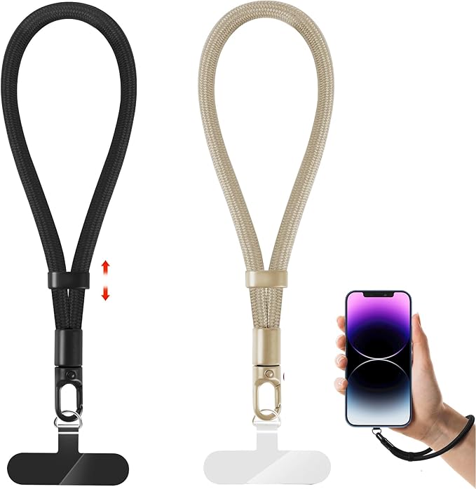 Phone Lanyard, 2 Pack Adjustable Cell Phone Lanyard Strap, Hand Wrist Strap by knIykmr