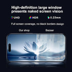 OneFish Screen Protector for Iphone 16, HD Clarity Tempered Glass Film 9H+ - Image 3