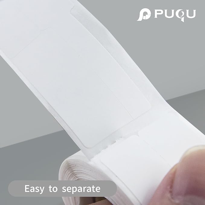 PUQU 20x10mm Direct Thermal Sticker Labels, Self-Adhesive All-Purpose Label - Image 4