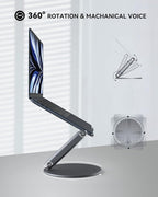 LULULOOK Laptop Stand for Desk 2025, 360 Rotating Adjustable Laptop Riser - Image 2