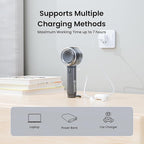 AIRMATE Portable Handheld Fan, 5 Wind Speed Adjustable, 3000mAh Battery - Image 6