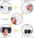 Adhesive Cable Management Clips, Extra Screw & Hole - Image 5