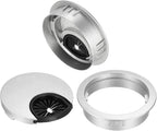 uxcell Cable Hole Cover, 2Inch/50mm Zinc Alloy Desk Wire Cord Cable Grommets - Image 3