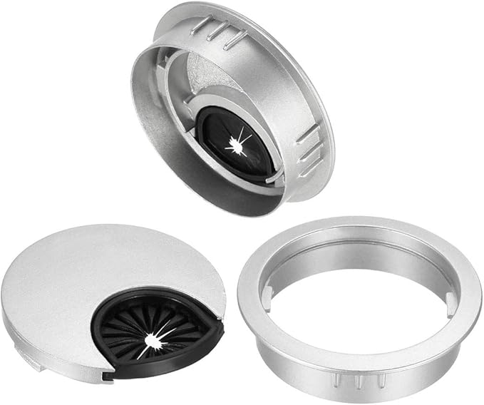 uxcell Cable Hole Cover, 2Inch/50mm Zinc Alloy Desk Wire Cord Cable Grommets - Image 3
