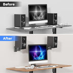 suptek Large Dual Side Clamping Bookshelf Speaker Wall Mounting Bracket - Image 6