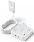 TESSAN Surge Protector Power Strip 15 Ft Cord, 8 Widely Spaced Outlets by TESSAN