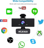 NexiGo N60 1080P Webcam with Microphone, Adjustable FOV, Software Control & - Image 9