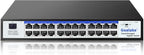 Easy Smart Managed Ethernet Switch, 24 Port Gigabit Switch, Network Hub by Goalake
