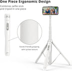 ATUMTEK 51" Selfie Stick Tripod, All in One Extendable Phone Tripod Stand - Image 4