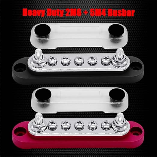 2 x M6 Power Distribution Block Bus Bar 12V - Image 3