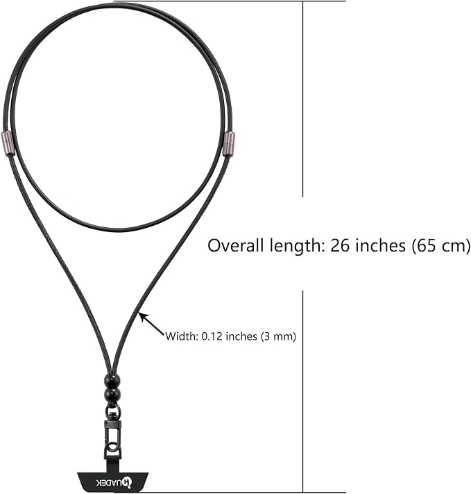 cell phone lanyard Detachable Phone Chain Strap Leather 2-in-1 Wristlet Phone - Image 6